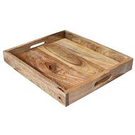 Lakshmi Tray 40 × 5 × 35 cm made of Indian solid mango wood - Tray
