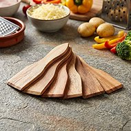 KESPER Raclette spatula 8 pcs, 13 × 3,5 cm, acacia wood - Ladle