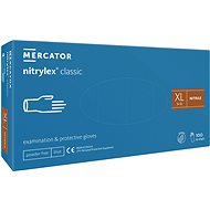 MERCATOR® Gloves Nitrylex classic blue 100pcs, size 2.5 mm, sized. XL - Cleaning Gloves