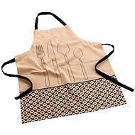 Douceur d'intérieur Kitchen apron CUISLINE, recycled cotton, beige - Apron