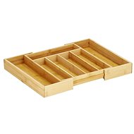 Verk Bamboo kitchen organiser with 7 compartments - 27 × 39 × 4 cm - Cutlery Tray