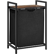 Houseland Vasagle Ovules 65 l, black - Laundry Basket