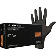 Mercator Medical Nitrilové rukavice černé Vel. XL Nitrylex nepudrované 100 ks - Medical Gloves
