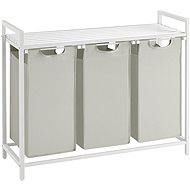 Houseland Laundry basket File 114 l white-grey - Laundry Basket