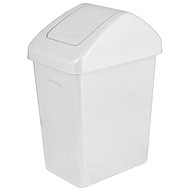 Branq Waste bin with hinged lid 25 L white - Rubbish Bin