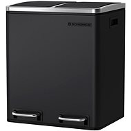 Houseland Rubax waste bin 2 × 15 l, black - Rubbish Bin