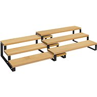 Houseland Set of two spice racks Webbo bamboo/black - Spice Rack