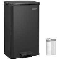 Houseland Waste bin with lid Jespra 40 l, black - Rubbish Bin
