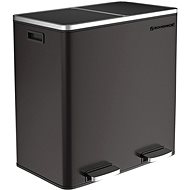 Houseland Rubax waste bin 2 × 30 l, black - Rubbish Bin