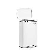 Houseland Waste bin BINARD 50 L, white - Rubbish Bin