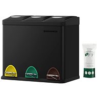 Houseland Rubbie waste bin, black - Rubbish Bin