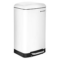 Houseland Waste bin with lid IRIS 30 L, white - Rubbish Bin