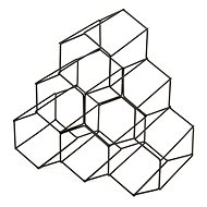 Compactor Hexagon Wine rack, for 6 bottles, matt steel, grey - Wine Stand