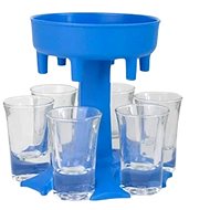 Verk Dávkovač alkoholu modrý + 6 panáků - Gastro Equipment