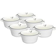 by inspire Christmas Nostalgia compote bowl, 12 cm, set of 6 - Bowl Set