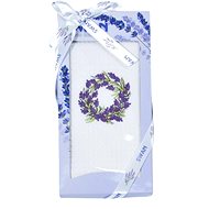 Praktik Gift wrapping towels SWAN Lavender wreath 50 × 70 cm - Kitchen Towel