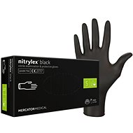 Mercator Medical Nitrilové rukavice černé, vel. S, Nitrylex, nepudrované, 100 ks - Medical Gloves