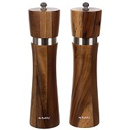 Ruhhy 24650 Set of wooden hand salt and pepper grinders 2 pcs - Spice Grinder