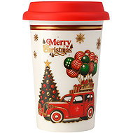 eCa KB31WZ1 Christmas ceramic mug with silicone funnel, 400 ml - Mug