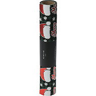 H&L Christmas runner with Santa hats 28 × 200 cm, green - Runner