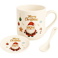 eCa KB20WZ3 Christmas ceramic mug with spoon and saucer, 400 ml - Mug