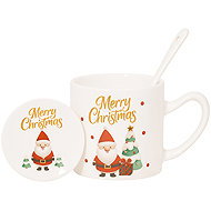 eCa KB20WZ2 Christmas ceramic mug with spoon and saucer, 400 ml - Mug