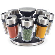 Cole&Mason Swivel stand with roots 8 pcs - Spice Container Set