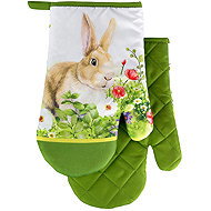 Euromat Pot holder with magnet and loop 2 pcs - Easter bunny - Oven Mitt