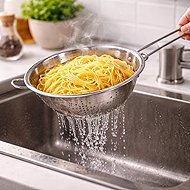 DOCHTMANN Stainless steel colander with handle diameter 20 cm - Colander
