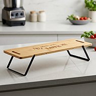 KESPER Serving board with stand bamboo 67 × 19 × 9 cm - Serving Board