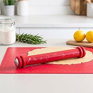 coox Dough roller with height rings, red - Rolling Pin