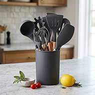 RealG RC-K-738 Kitchen utensil set, silicone/wood, 12 pcs - Kitchen Utensil Set