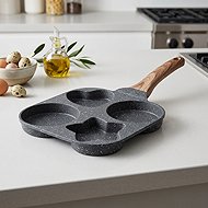 RealG RC-K-627 Egg and pancake pan, 4 holes, 19 × 19 cm - Pan