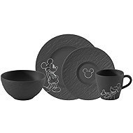 Villeroy & Boch Breakfast set from Manufacture Rock collection - Mickey Mouse 4 pcs - Dish Set