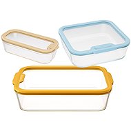 Pebbly PKV-090 Set of glass baking dishes, 3 pcs - Baking Pan