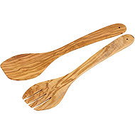 KESPER Salad servers 30cm, olive wood - Cutlery