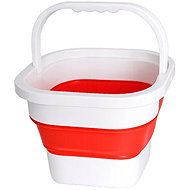 Verk 27715 Foldable silicone bucket 10 L, red - Bucket