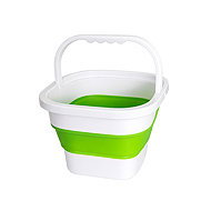Verk 27716 Foldable silicone bucket 17 L, green - Bucket