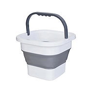 Verk 27716 Foldable silicone bucket 17 L, grey - Bucket