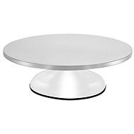 Ruhhy 27428 Cake Turntable 30cm, Stainless Steel - Tray