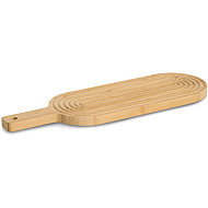 ZELLER Serving board with handle, bamboo, diameter 50,8 × 16 × 2 cm - Serving Board