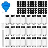 Ruhhy 27829 Set of glass spice jars 120 ml, 24 pcs - Spice Container Set