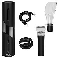 Ruhhy 27312 Automatic electric wine opener 4 in 1, black - Corkscrew