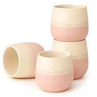 Goodwei Sada keramických šálků Fuji Pink, 4 ks - Set of Cups