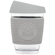 Neon Kactus Skleněný hrnek na kávu, 340 ml, šedý - Mug