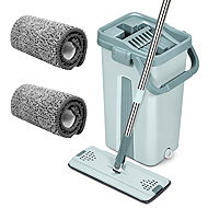 Verk 27509 Double-chamber Mop, 2 × Microfibre Cloths, Green - Mop