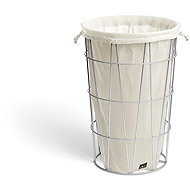 ZACK SATONE Laundry Basket with Bag, Silver - Laundry Basket