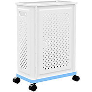 Verk 27647 Mobile Storage Basket on Wheels 40L - Laundry Basket