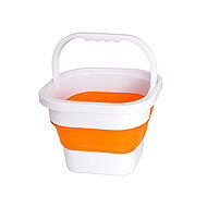 Verk 27715 Skládací silikonový kbelík 10 l, oranžový - Bucket