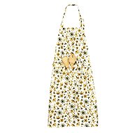 Forbyt Kitchen Apron Yellow and Olive Flowers 25230, 70 × 90cm - Apron